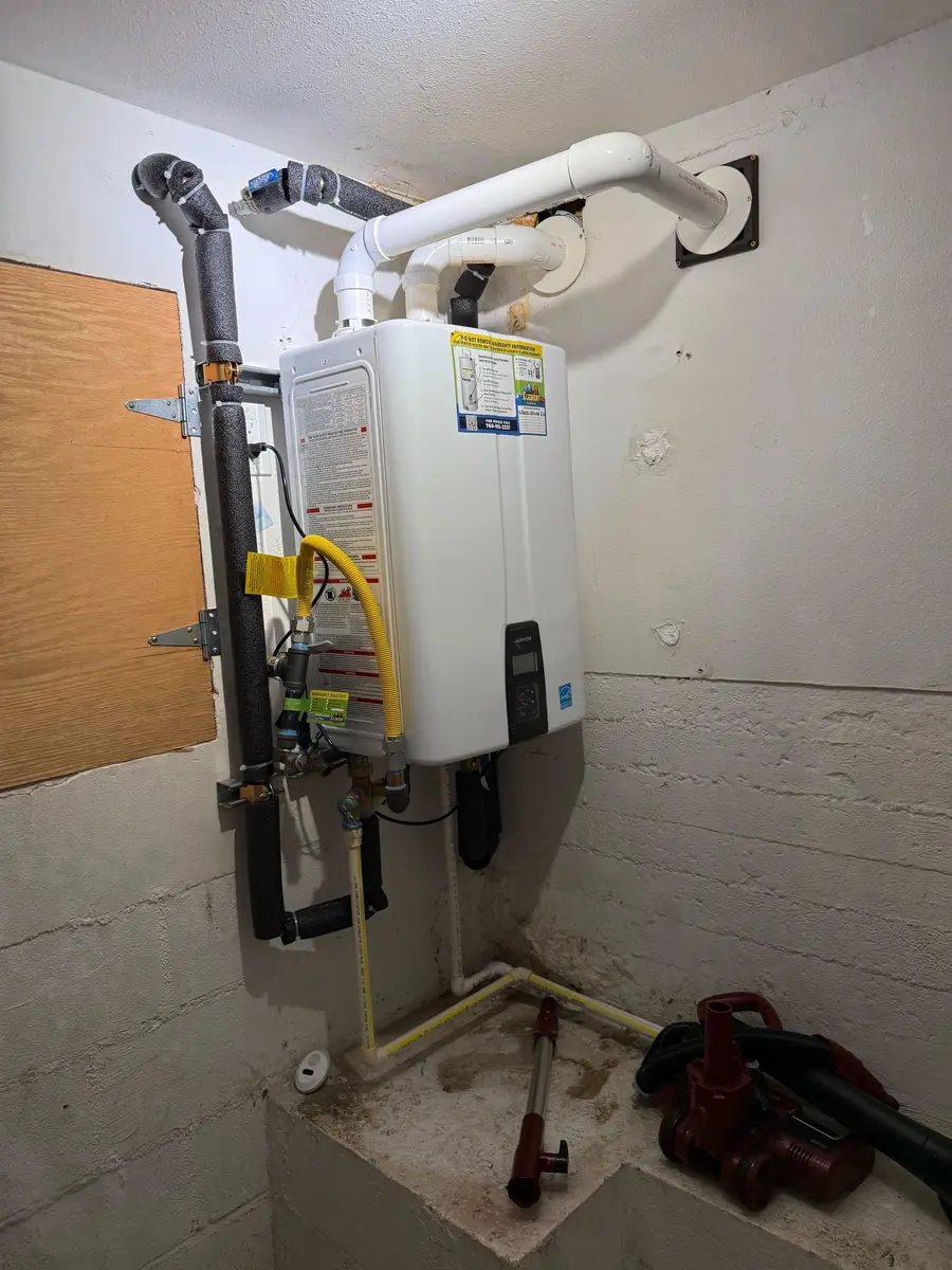Wall mounted tankless water heater in St. George, UT